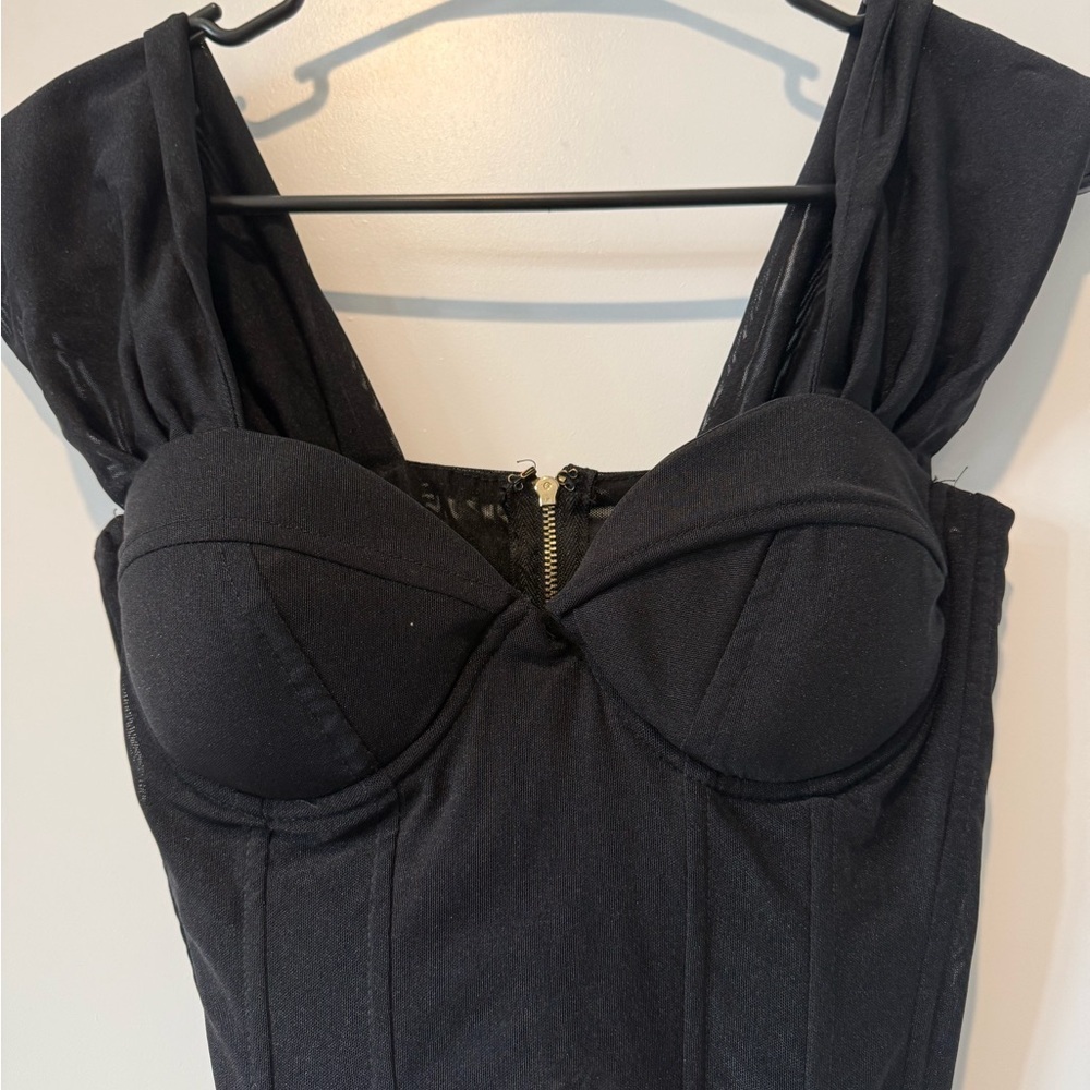 Fashion Nova Black Corset Top - Picture 3 of 5